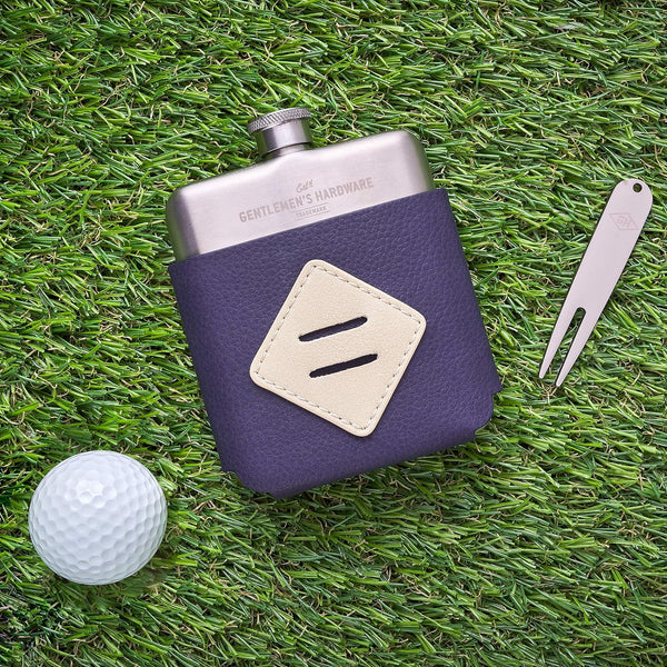 Golfer's Hip Flask and Divot Tool