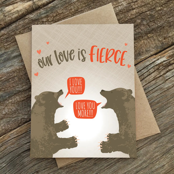Our Love is Fierce Valentine's Day Card