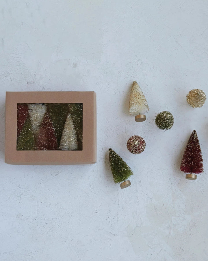 Festive Bottle Brush Trees