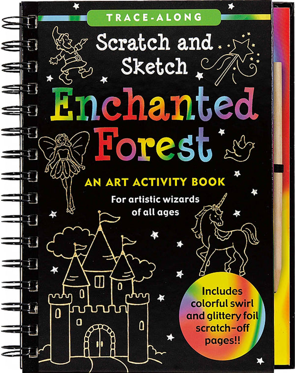 Enchanted Forest Scratch & Sketch™ art activity book for kids